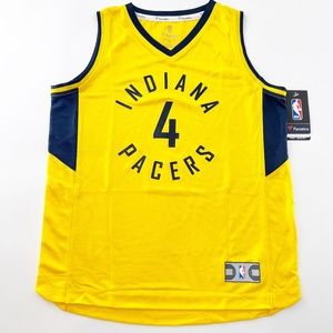 Fanatics NBA Youth Indiana Pacers #4 Gold Yellow Jersey Sz L